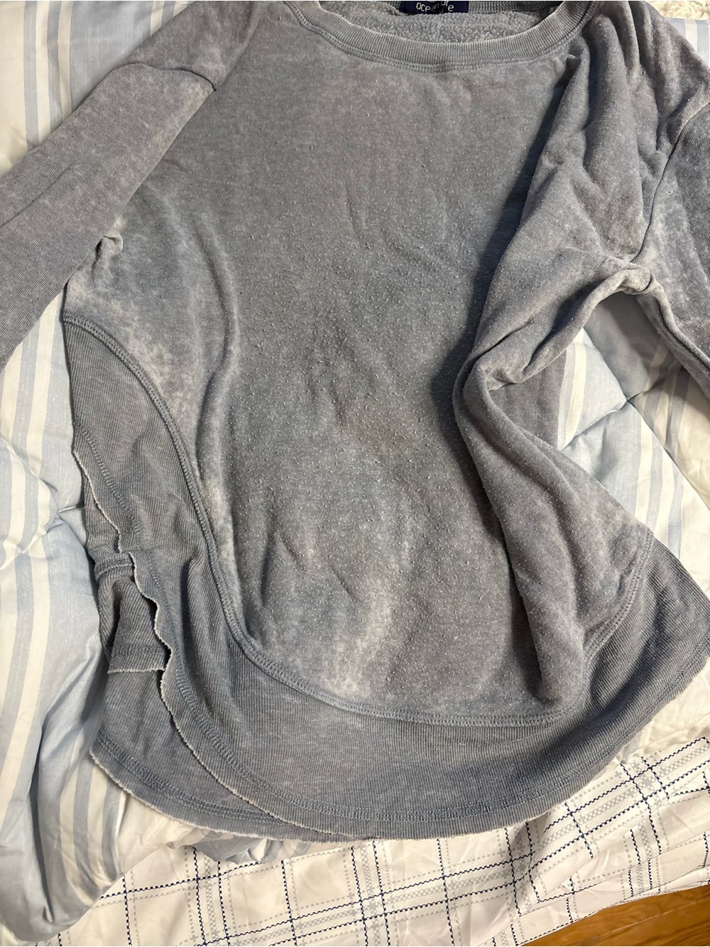 Ocean Drive Light Gray Crewneck Sweatshirt